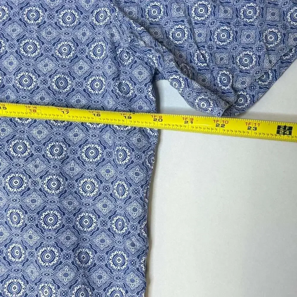 English Laundry Geometric Print Short Sleeve Button-Up Shirt - Picture 3 of 6